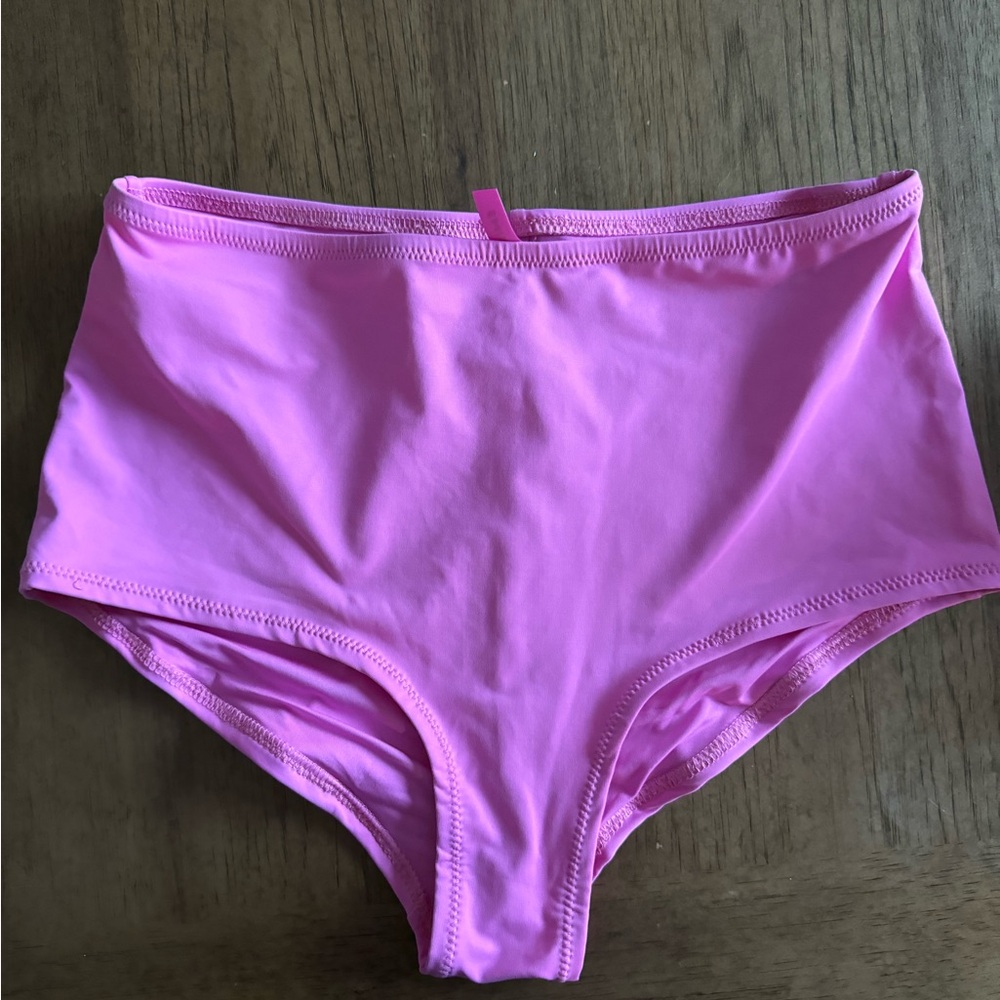 SKIMS recycled swim boy short small pink neon orchid